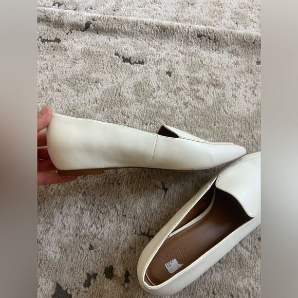 NORDSTROM RACK Mansfield Loafer in White Sz 7M man made materials ivory - Picture 7 of 10